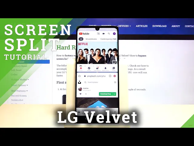 Video thumbnail for How to Enable Split Screen on LG VELVET – Activate Split Screen