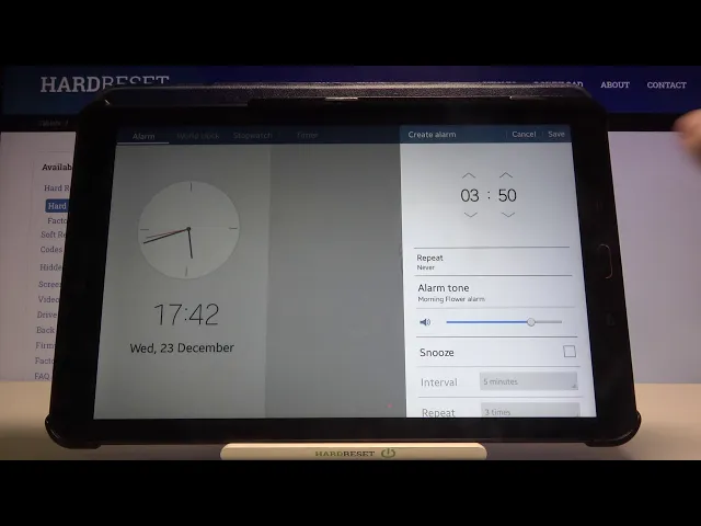 Video thumbnail for How to Create Alarm Clock in SAMSUNG Galaxy Tab E