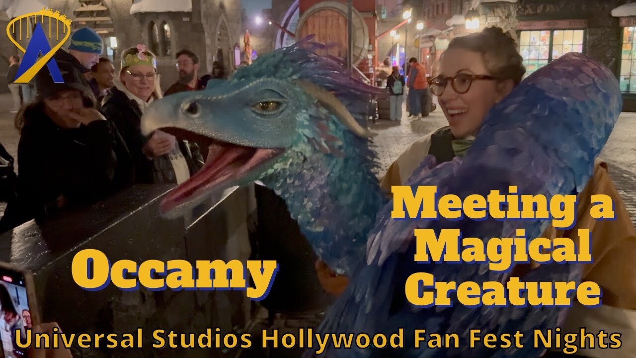 Video thumbnail for Meeting a Sleepy Occamy at Universal Fan Fest Nights