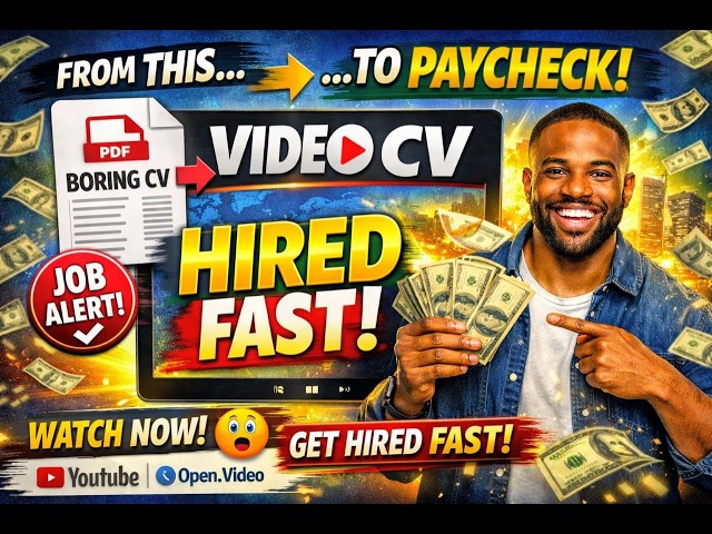Video thumbnail for From PDF to Paycheck: How My Video CV Changed Everything!