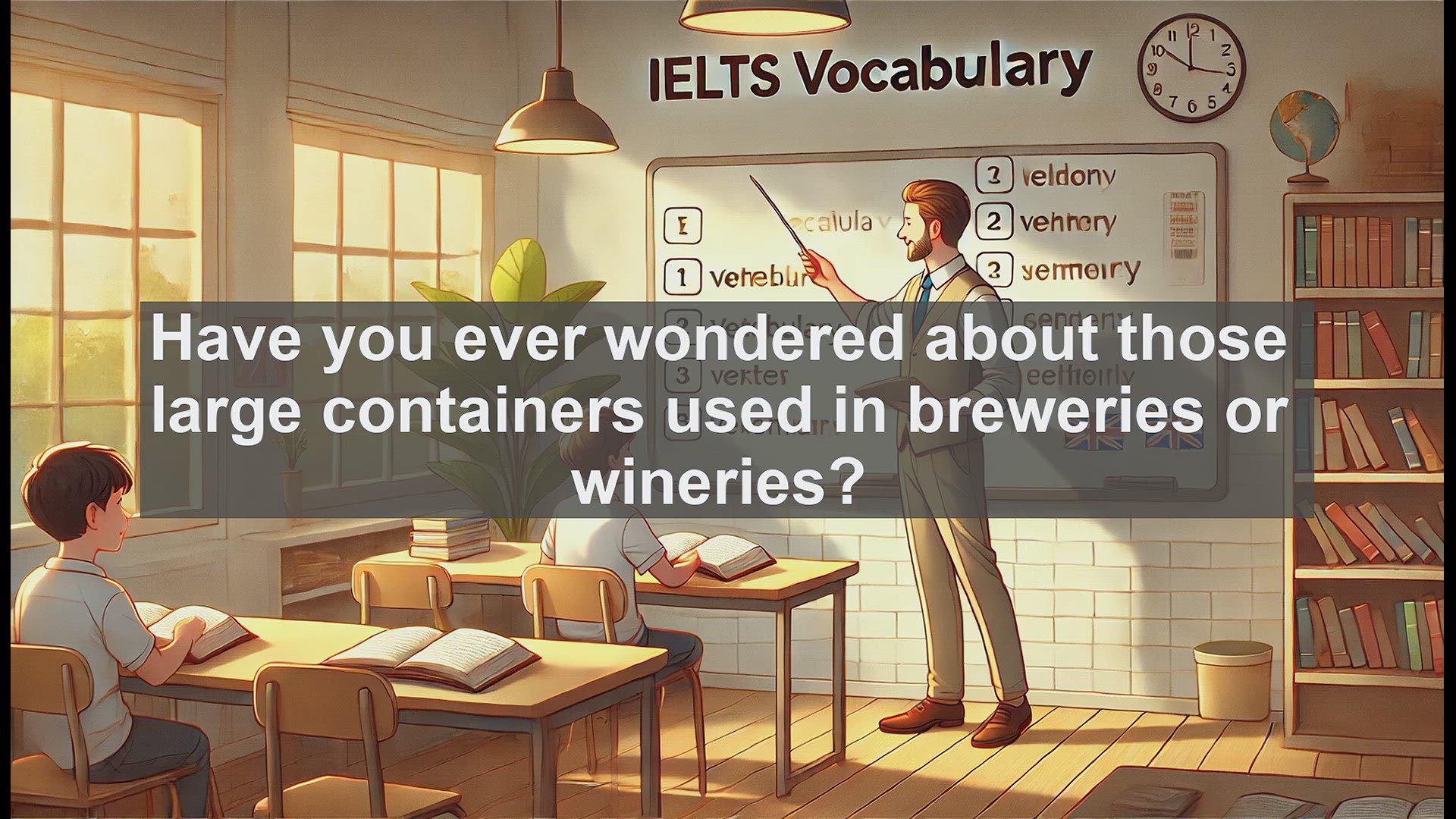 'Video thumbnail for 2500 Must Know IELTS 6.5 Vocabulary - What is a Vat? Essential IELTS Vocabulary Explained'