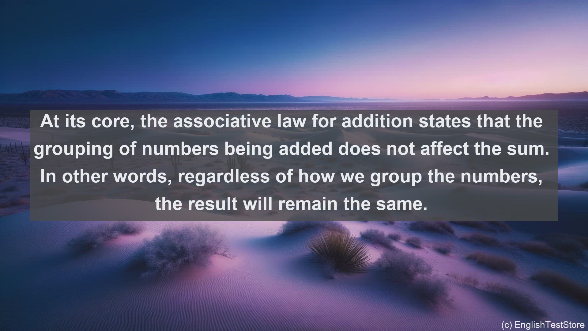 'Video thumbnail for Associative law for addition in science  definition and examples'