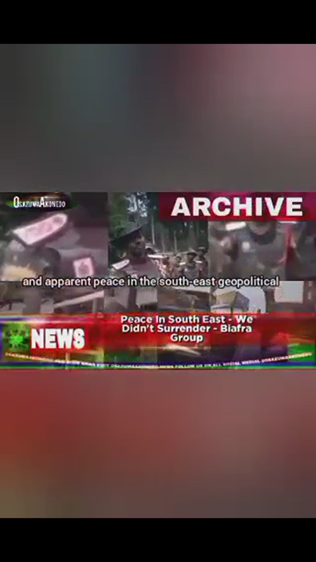 Video thumbnail for Peace In South East - We Didn't Surrender - Biafra Group