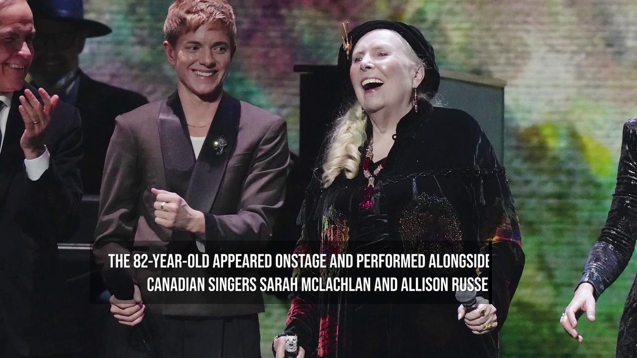 Video thumbnail for IN CASE YOU MISSED IT: Joni Mitchell becomes US citizen.