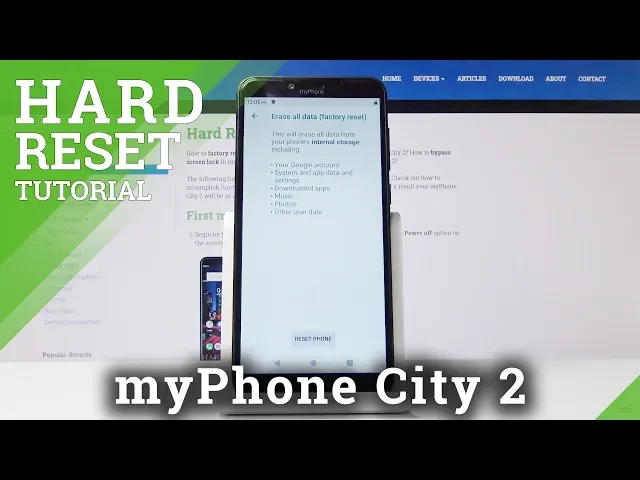 Video thumbnail for Factory Reset myPhone City 2 – Wipe Data / Format