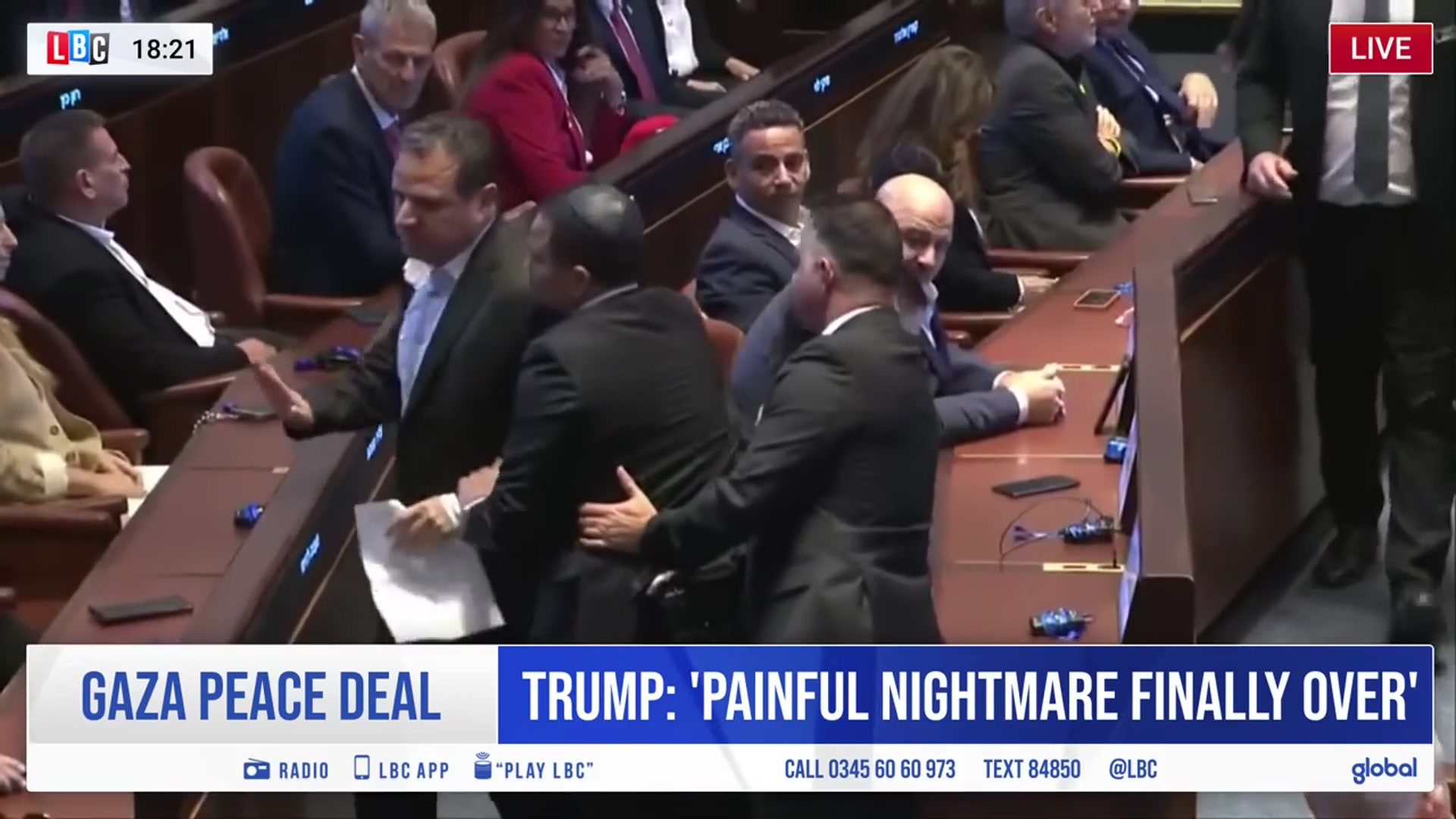 'Video thumbnail for "He's not a saviour": Israeli MP on decision to protest Trump's speech | LBC'