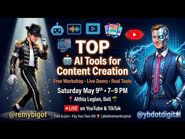 Video thumbnail for AI Tools for Content Creation | Live Workshop — Blogs, Videos, Voice Cloning, Books & More