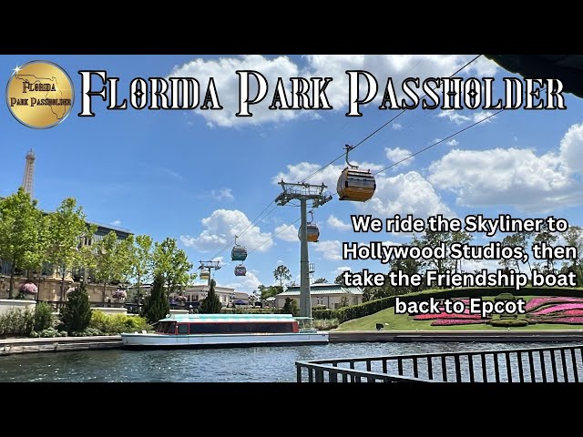 Video thumbnail for 🔴 We ride the Disney Skyliner to Hollywood Studios then the Friendship boat back to Epcot 2023