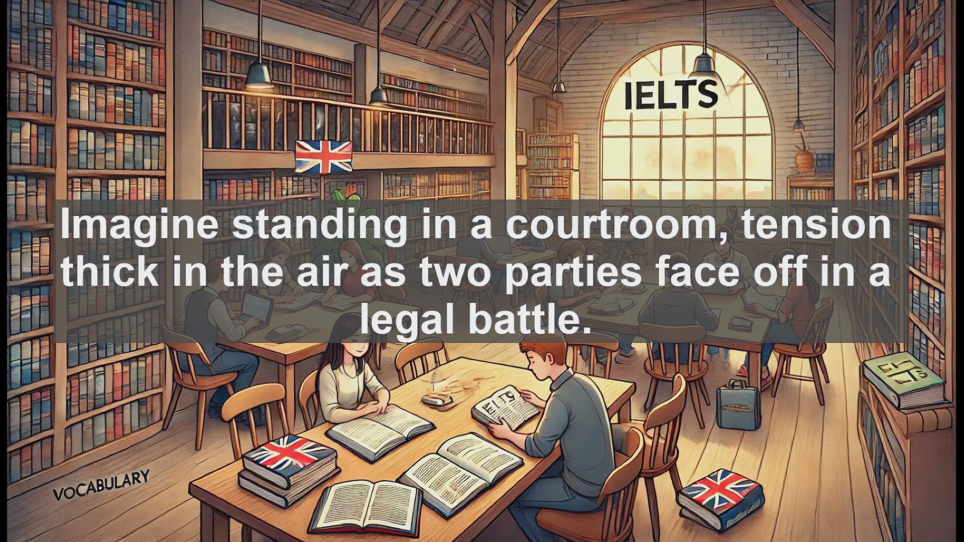 'Video thumbnail for 5000 Must Know IELTS 8.0 Vocabulary - Understanding 'Litigate': A Key Legal Term for IELTS Success'