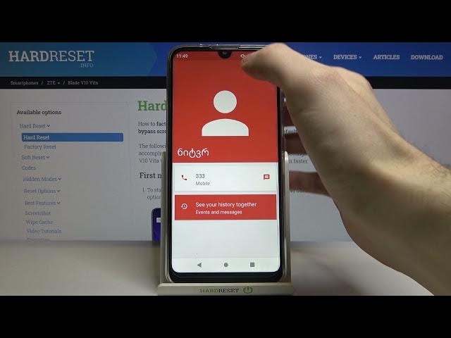Video thumbnail for How to Add Photo to Contact in ZTE Blade V10 Vita – Personalize Contact List