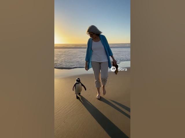 Video thumbnail for It’s a beautiful day at the beach!  #soralife #penguin