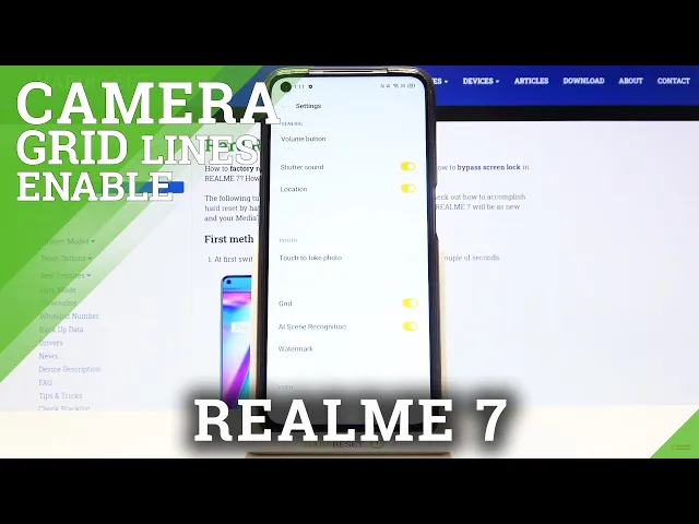 Video thumbnail for How to Turn On / Off Camera Grid Lines in REALME 7 – Find  Camera Helper Lines