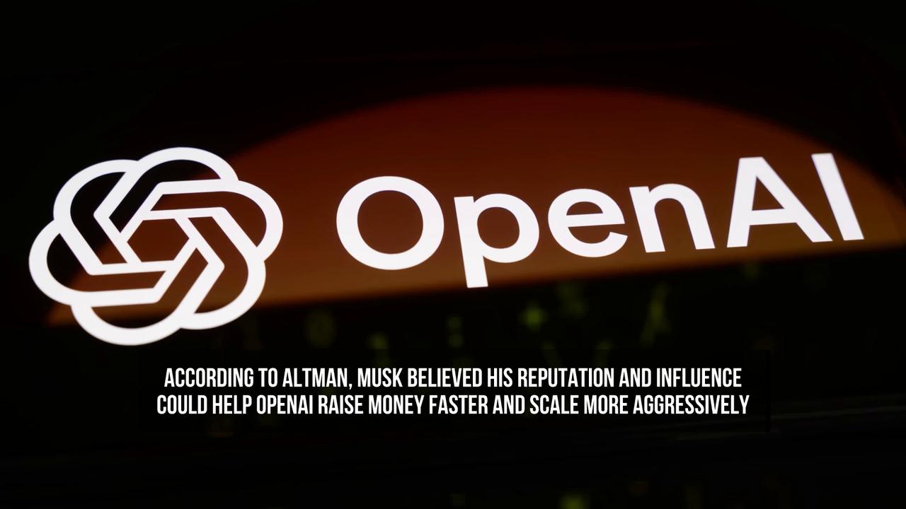 Video thumbnail for Sam Altman Claims Elon Musk Wanted OpenAI Control to Pass to His Children.
