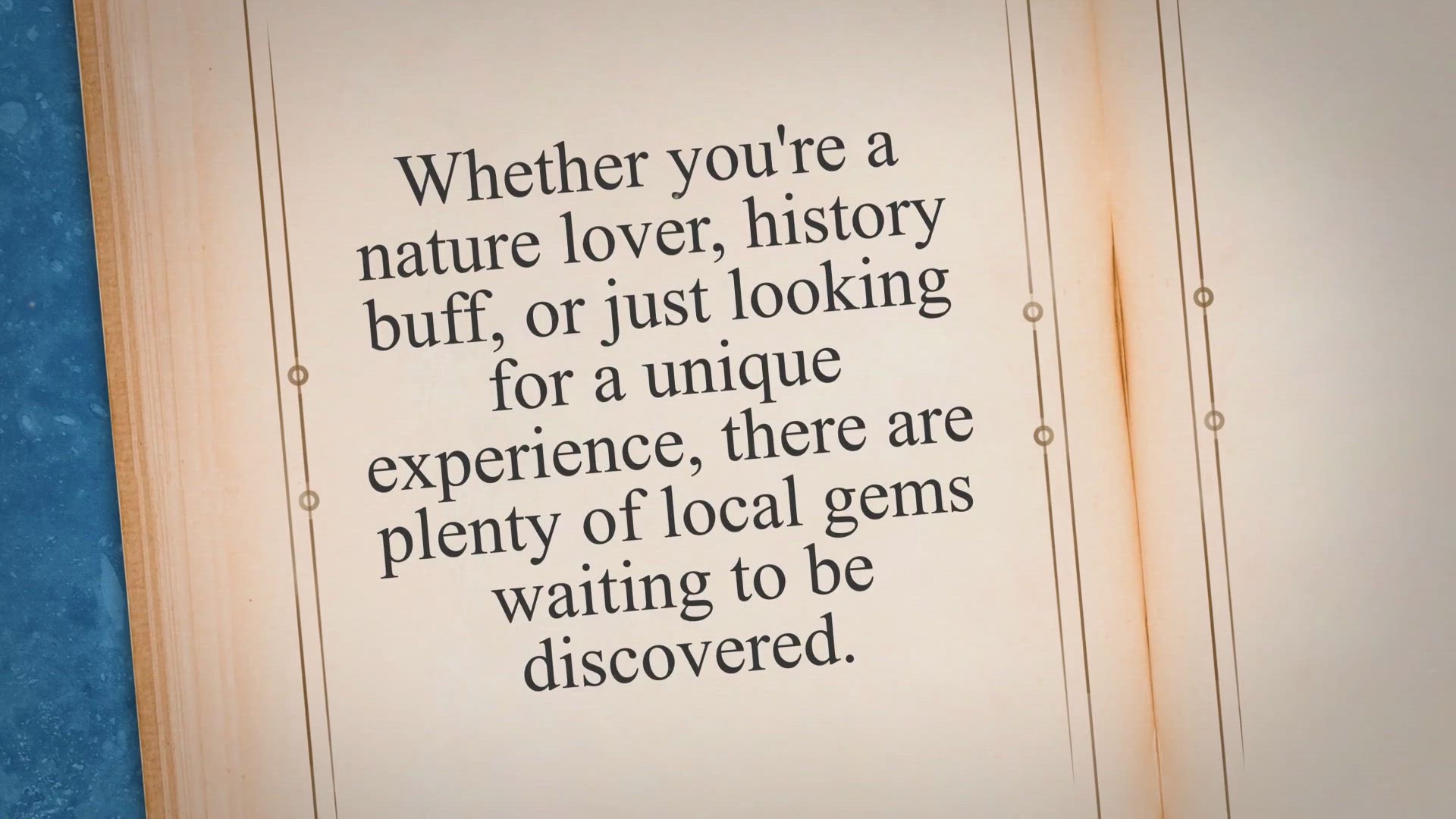 Video thumbnail for Discovering Local Gems: A Guide to the Best Places to Visit Near You