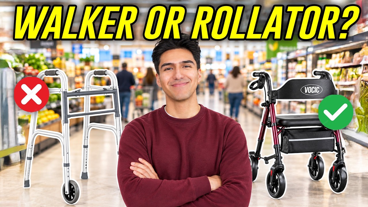 Video thumbnail for Which Walker Is The Best? Walker vs Rollator (3 & 4-wheel)