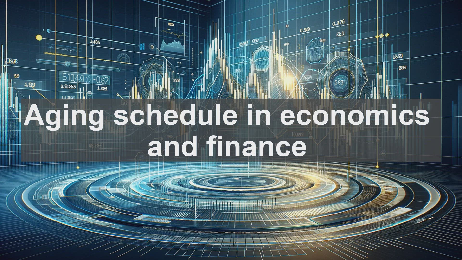 'Video thumbnail for Aging schedule in economics and finance'