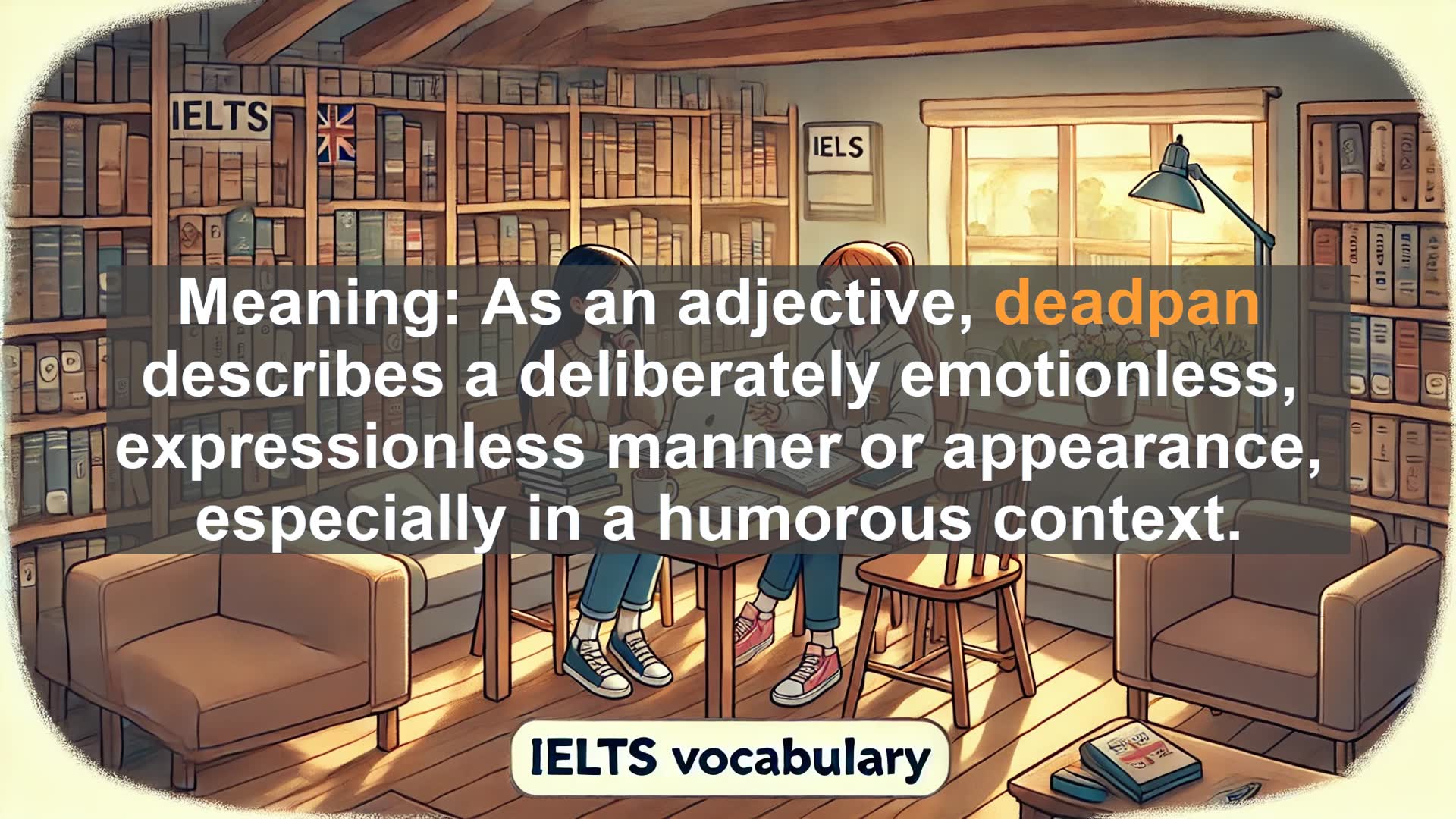 'Video thumbnail for 2000 Must Know IELTS 9.0 Vocabulary - Deadpan: The Art of Expressionless Humor'
