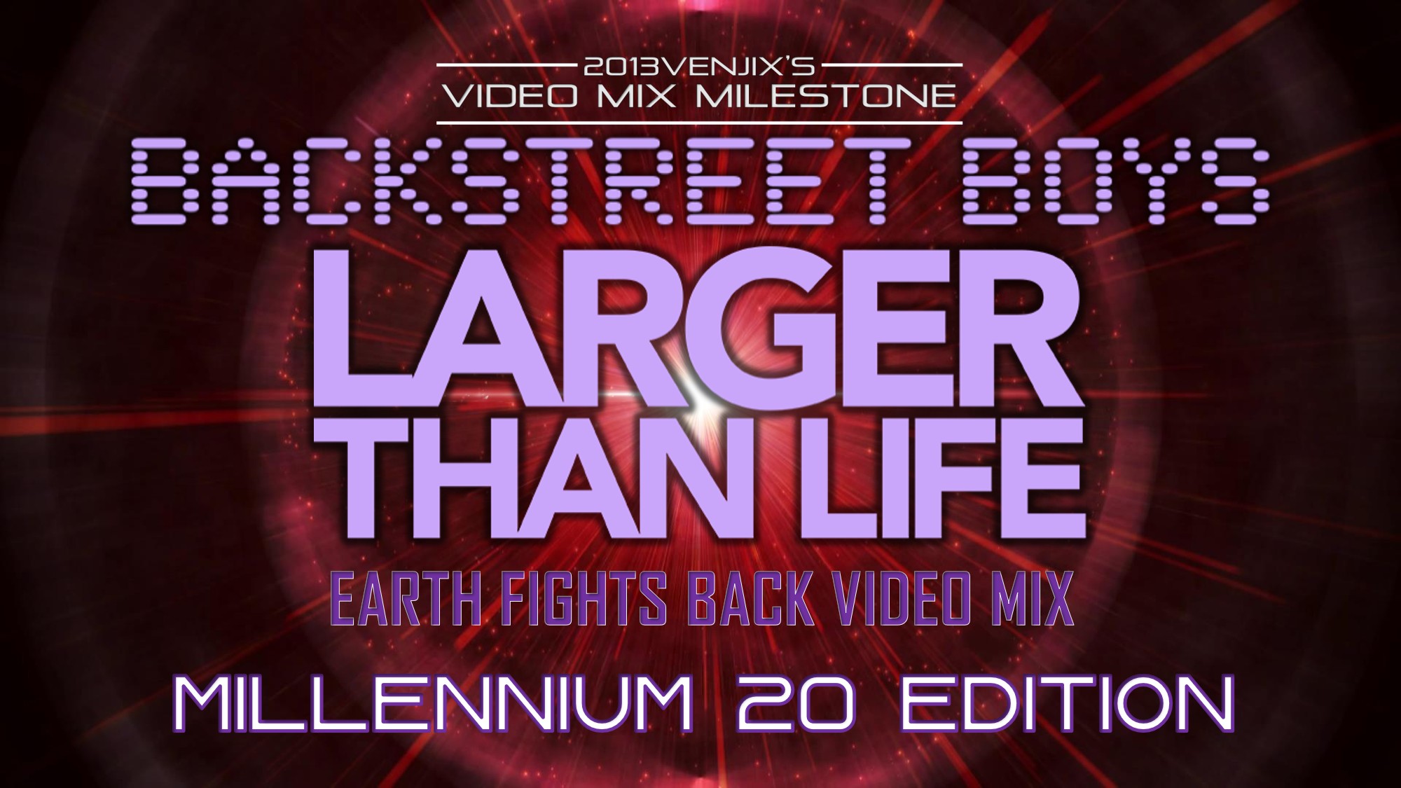 Video thumbnail for Backstreet Boys- Larger than Life (Earth Fights Back Video Mix) • Millennium 20 Edition