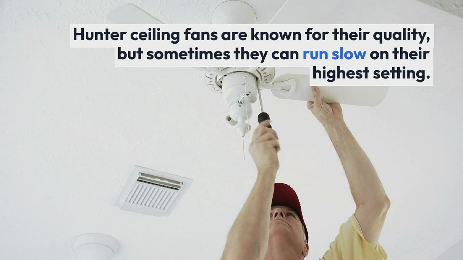 Video thumbnail for Fix Hunter Ceiling Fan Runs Slow On Highest Setting – A Step By Step Guide