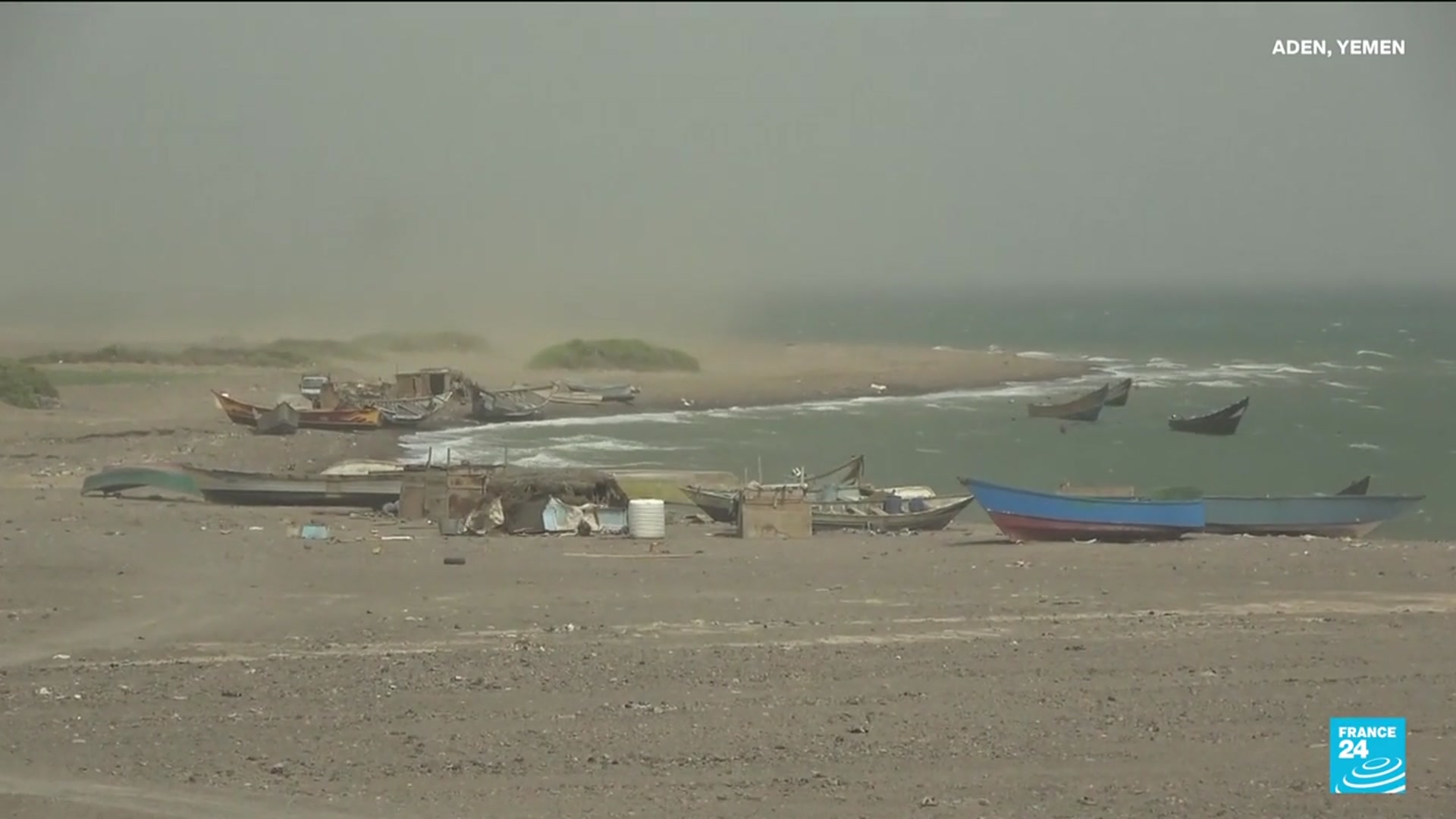 'Video thumbnail for Migrant boat sinks off Yemen, killing at least 68'