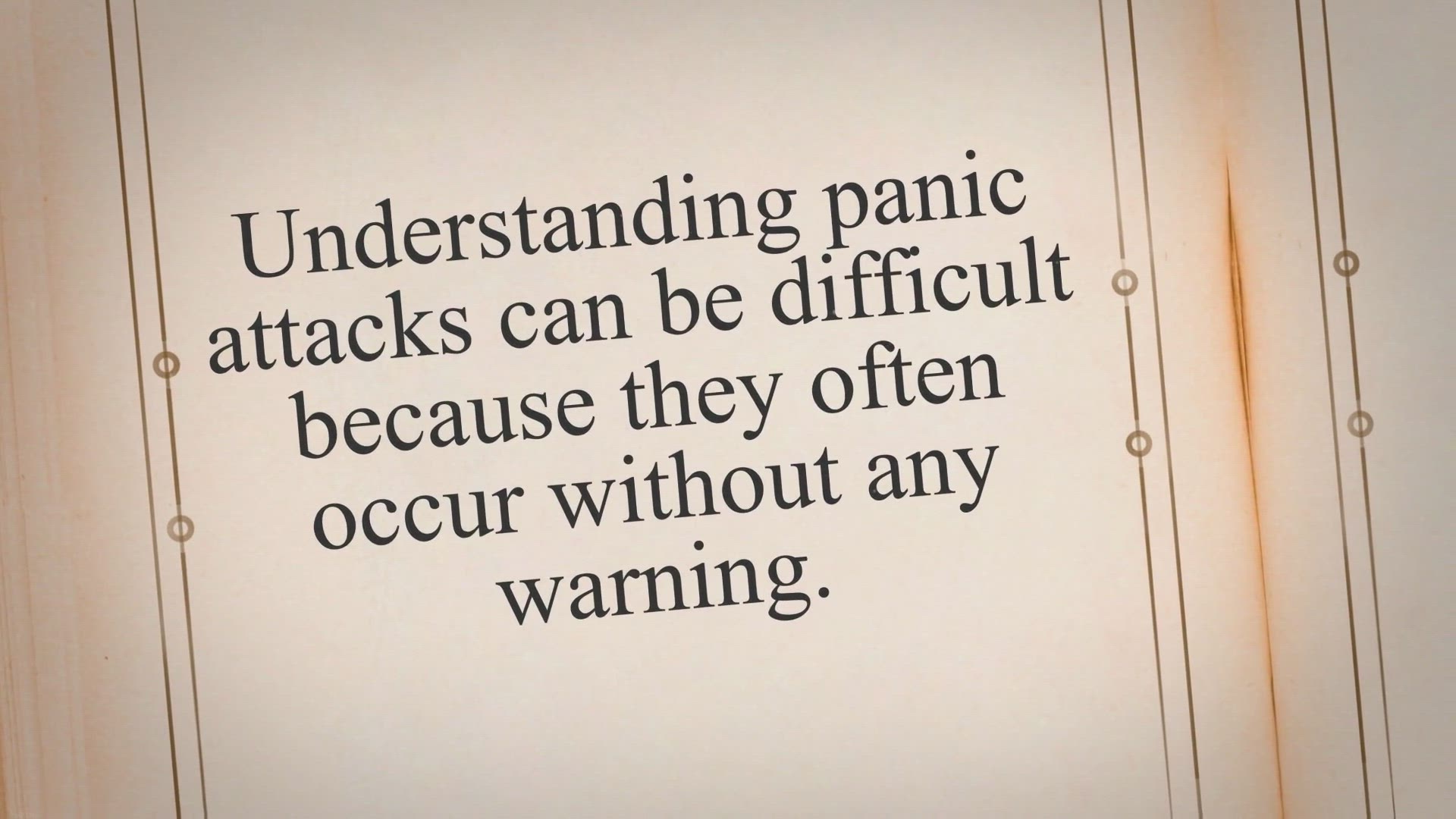 Video thumbnail for Dealing with Panic Attacks: Understanding, Coping and Seeking Help