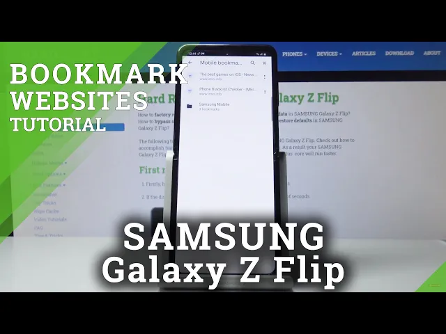 Video thumbnail for How to Find Bookmark Websites in SAMSUNG Galaxy Z Flip – Best Bookmark Websites