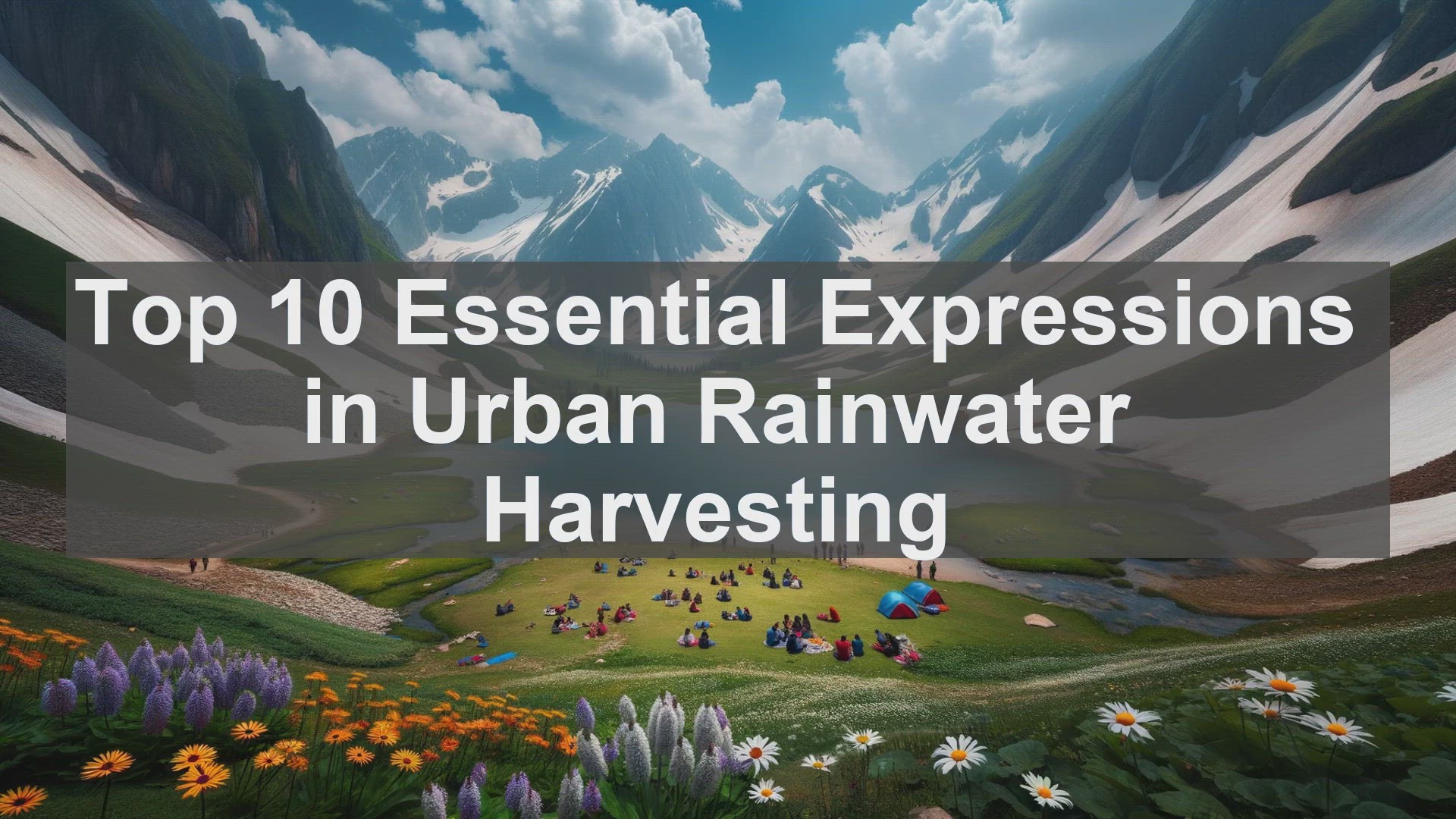 'Video thumbnail for Top 10 Essential Expressions in Urban Rainwater Harvesting'