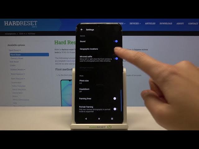 Video thumbnail for Vivo S1 Prime Camera Mirror Effect Turn on off