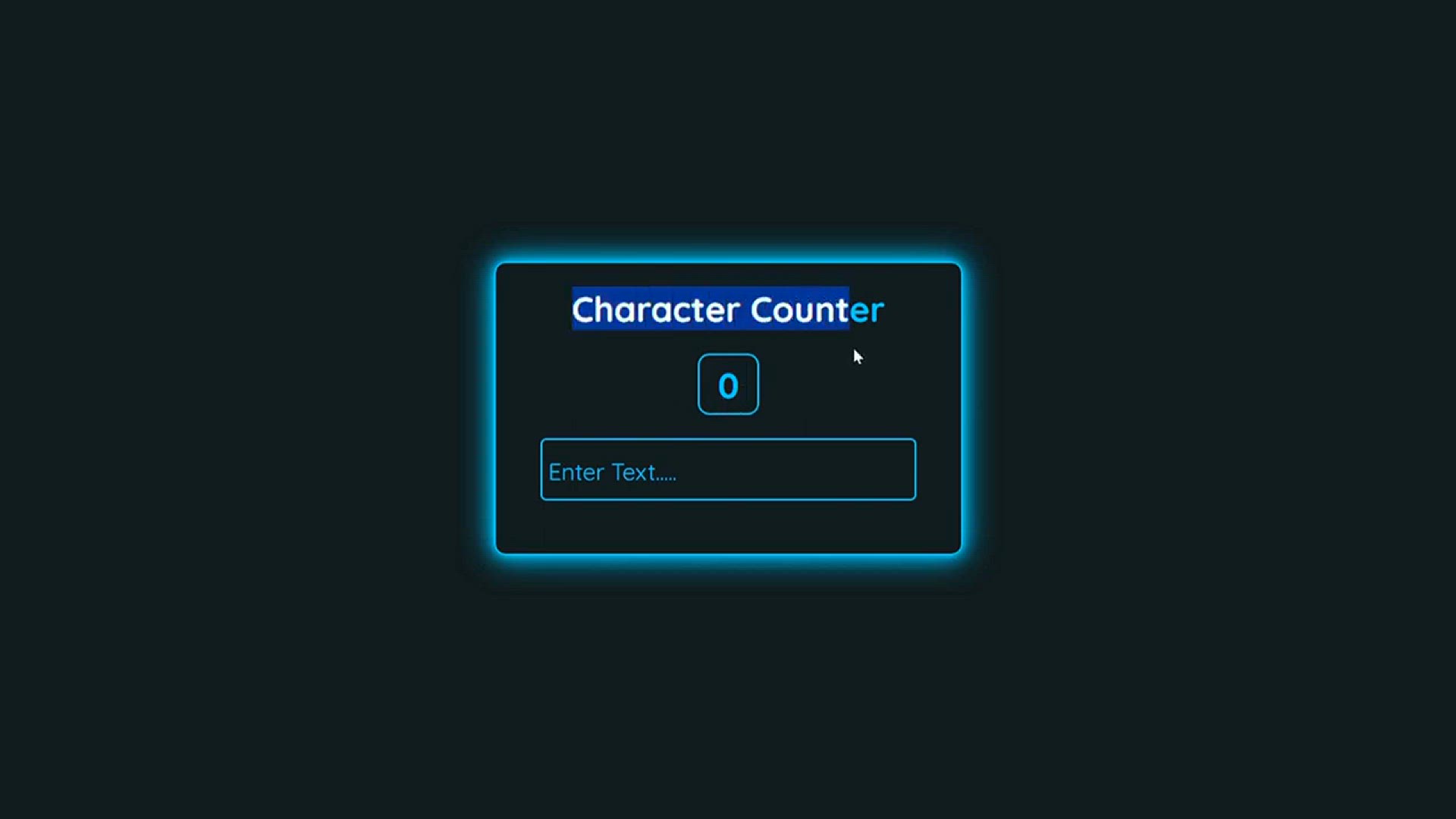 'Video thumbnail for How to Build a Character Counter Using HTML, CSS, and JavaScript'