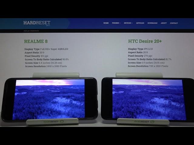 Video thumbnail for REALME 8 vs HTC Desire 12+ Display Comparison | Screen Comparison Test