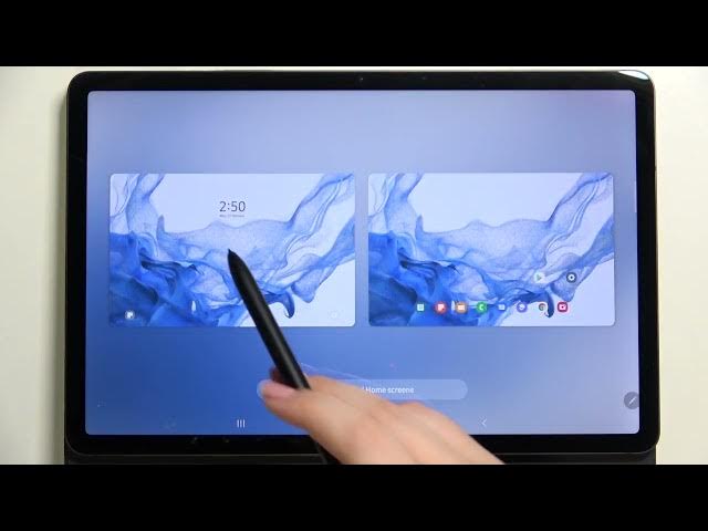Video thumbnail for SAMSUNG Galaxy Tab S8 CHANGE WALLPAPER | Set Picture as Home Screen Wallpaper