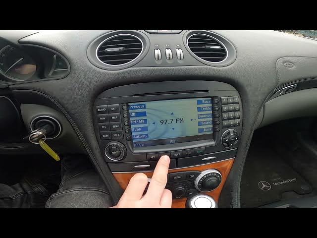 Video thumbnail for How to Turn Radio On or Off, and Change Radio Volume in Mercedes SL55 R230 ( 2001 – 2008 )