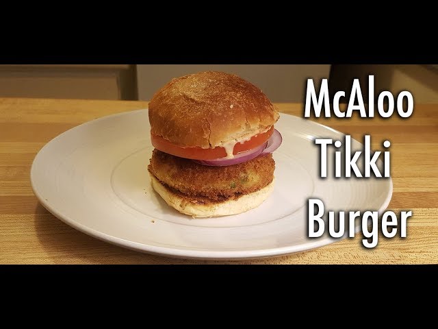 Video thumbnail for Homemade McAloo Tikki Burger | McDonald's India Inspired Potato Burger | Cooking with Anadi