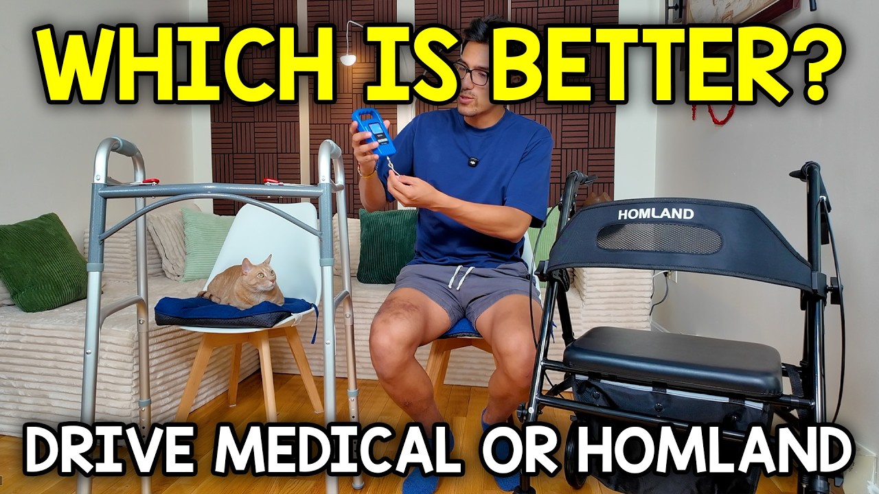 Video thumbnail for Drive Medical Walker Vs Homland Rollator (Which To Buy?)