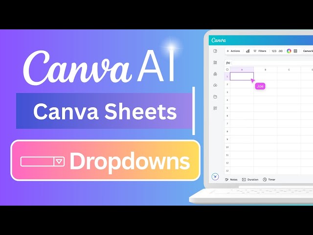 'Video thumbnail for How to Insert Dropdowns in Canva Sheets'