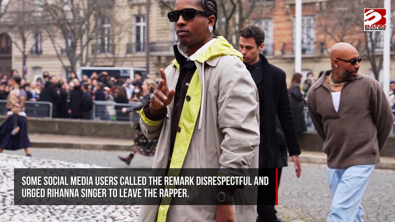 Video thumbnail for A$AP Rocky’s lewd concert remark sparks fan fury as Rihanna is urged to dump the rapper