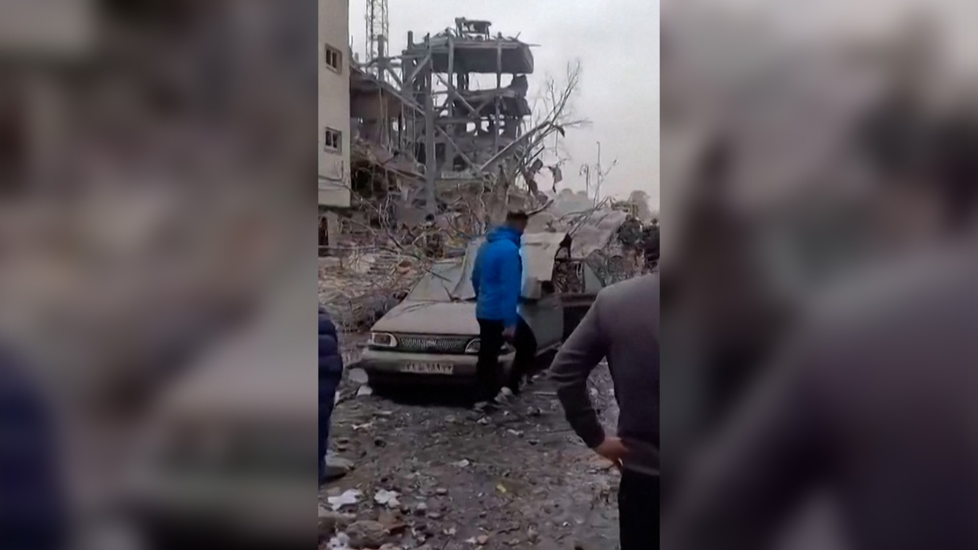 Video thumbnail for Significant damage caused to buildings in Tehran following US-Israeli strikes