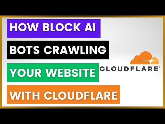 Video thumbnail for How To Block AI Bots Crawling Your Website With Cloudflare? [in 2025]