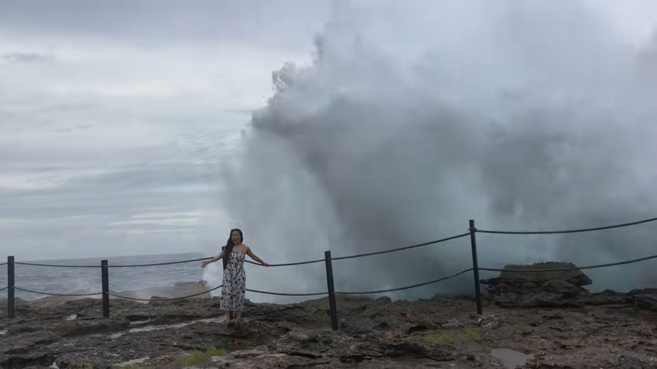 Video thumbnail for Epic Wave Surprise on Bali's Rocky Shore