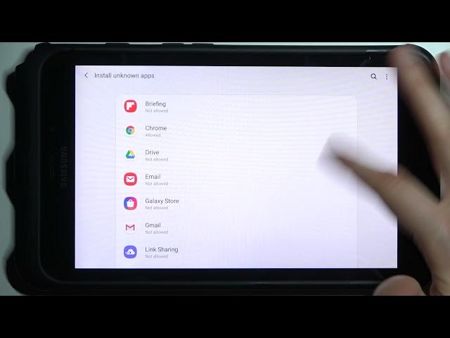Video thumbnail for How to Enable Unknown Sources on SAMSUNG Galaxy Tab Active 2 - Allow Apps Installation