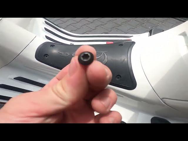 Video thumbnail for How to Get Access to Battery in Vespa Primavera ( 2017 - now ) | Where is Vespa Battery?