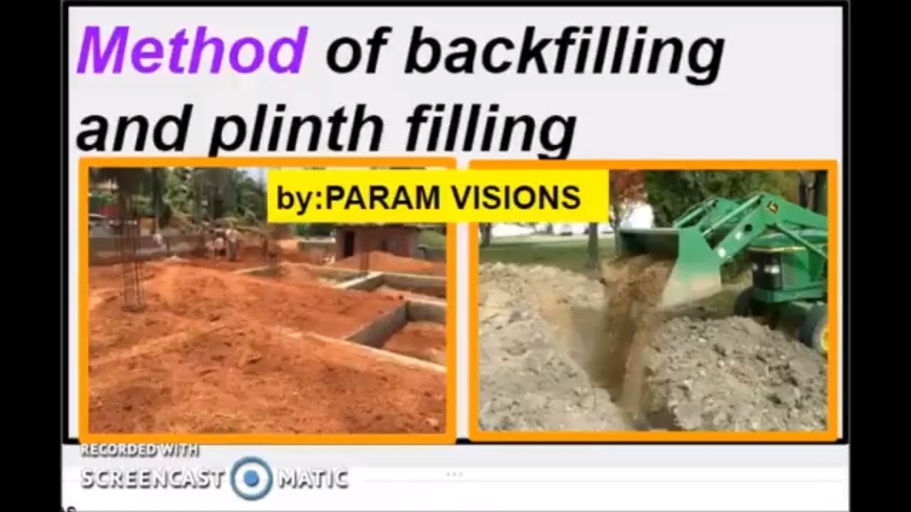 'Video thumbnail for Method of backfilling and plinth filling/Backfilling  and plinth filling procedure'