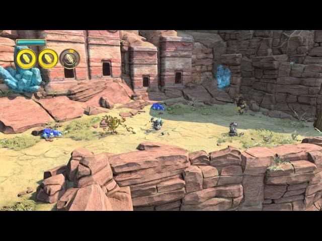 Video thumbnail for Knack - Chap 10-1 Desert Ruins: Bugs & Goblins Combat, Ryder - "Yea, I Free-Climbed It" Platforms