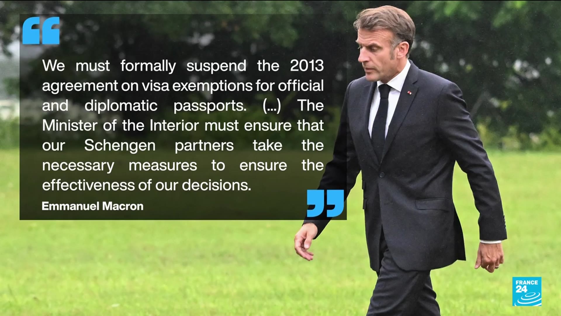 'Video thumbnail for France's Macron urges tougher line in standoff with Algeria'