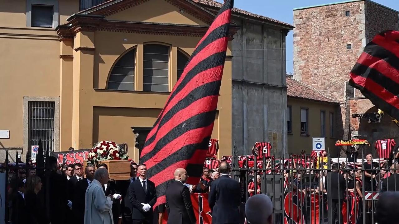 Video thumbnail for Italy: Funeral held for AC Milan, Italy legend Franco Baresi.