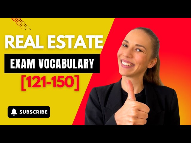 Video thumbnail for Must-Know Real Estate Exam Terms (121-150)(2024)