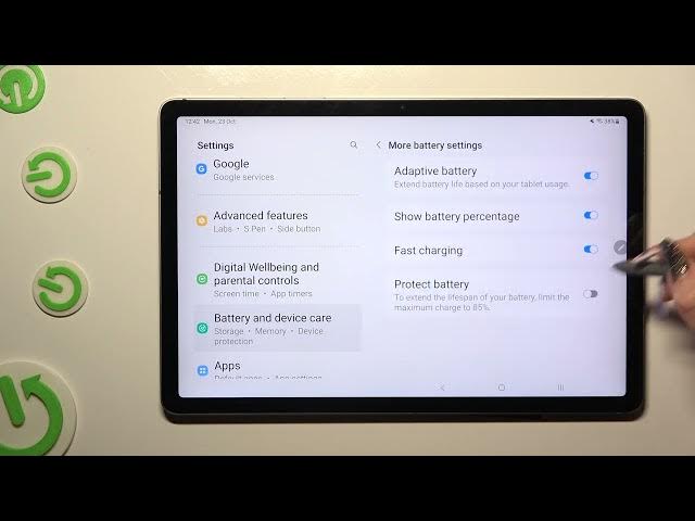 Video thumbnail for How to Turn On Fast Charging Mode on SAMSUNG Galaxy Tab S9 FE