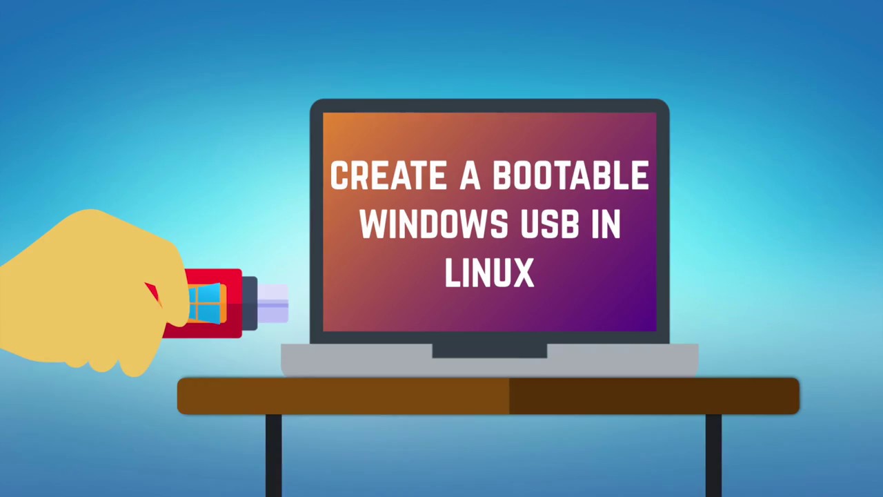 Video thumbnail for How to Make a Bootable Windows 10 USB in Linux [2019]