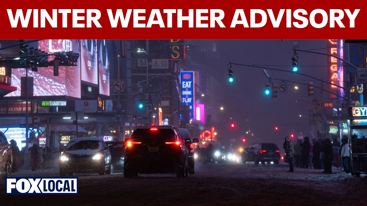 Video thumbnail for Winter weather advisory: slippery roads as snow ends across region