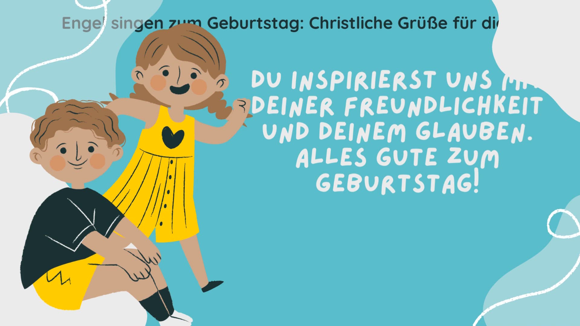 Video thumbnail for Engel singen zum Geburtstag: Christliche Grüße für dich (Begeistert)  : Geburtstagswünsche / Glückwünsche / Glückwunsch - Gebet - Beten - Gebete - Religion und Glauben - Religion & Belief - Christentum - Glaube - Christlich Leben - Christlich Glauben - Ge